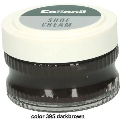 Afbeelding van 2 Glazen potjes schoenpoets donkerbruin Collonil shoe cream Donker Bruin kleur 395 x 50 ml voordeelaanbieding