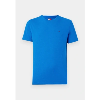 Afbeelding van Tommy Jeans Jaspe SLIM TEE Tshirt basic, Heren, Maat: 60, Vibrant indigo