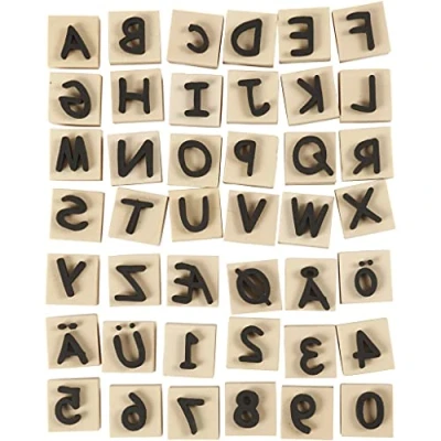 Afbeelding van Creotime foam stempels letters &amp; cijfers 3 x cm 41 delig
