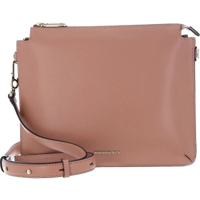 Afbeelding van MANDARINA DUCK Leren Schoudertas Luna Crossover Desert Sand Oud roze