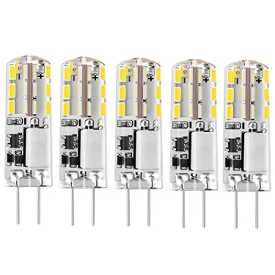 Afbeelding van 12V G4 LED lamp daglicht wit 6000K 1,5W AC / DC vervanging 20W halogeen capsule lampen Bi Pin basis JC type energiebesparende niet dimbare gloeilampen (verpakking van 5)