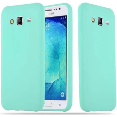Afbeelding van Cadorabo Hoesje geschikt voor Samsung Galaxy J5 2015 in CANDY BLAUW Beschermhoes TPU silicone Case Cover