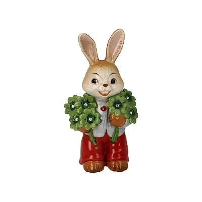 Afbeelding van Goebel Paashaas Figuur Hazenjongetje Veel Geluk! (1 stuk)