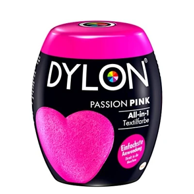 Afbeelding van DYLON Passion Pink All in 1 textielverf (350 g), stofkleur voor het verven en opfrissen de wasmachine, frisse intensieve kleuren