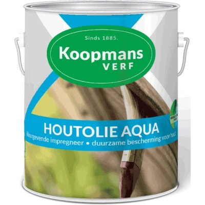 Afbeelding van Koopmans Houtolie Aqua 2,5 liter Buitengevel &amp; Tuin
