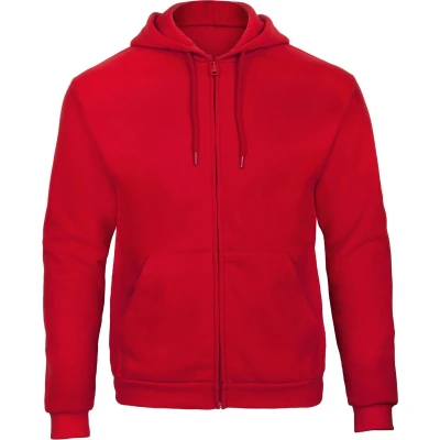 Afbeelding van B&amp;C ID.205 Hooded Full Zip Sweatshirt CGWUI25 Red