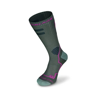 Afbeelding van Rollerblade High Performance Dames Sokken, Inline Schaatsen, Multi Sport, Donker Grijs en Roze