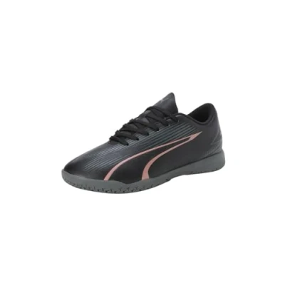 Afbeelding van Puma Ultra Play It Jr voetbalschoen voor kinderen, uniseks, Zwart Koper Roos, 5 UK