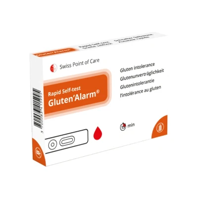 Afbeelding van Gluten’Alarm (glutenintolerantie) zelftest snel en betrouwbaar eenvoudig uit te voeren binnen enkele minuten resultaat
