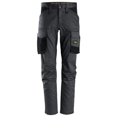 Afbeelding van Snickers 6803 AllroundWork, Werkbroek zonder Kniezakken Staal Grijs/Zwart 108