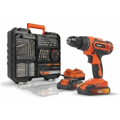Afbeelding van 20V accuboormachine met 2 accu&quot;;s, 1 lader en koffer Dual Power POWDP15301