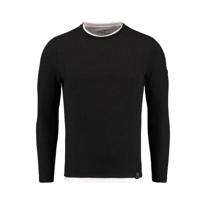 Afbeelding van Key Largo Stefano Round Sweater, Heren, Maat: XXL, Black