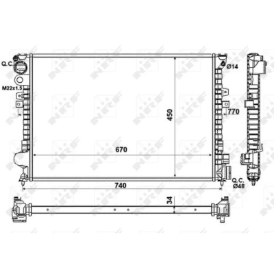 Afbeelding van Radiateur NRF 58993