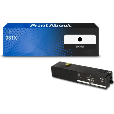 Afbeelding van Huismerk HP 981X (L0R12A) Inktcartridge Zwart Hoge capaciteit