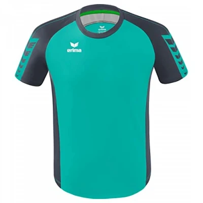 Afbeelding van Erima uniseks kind Six Wings shirt (3132210), columbia/slate grey, 164