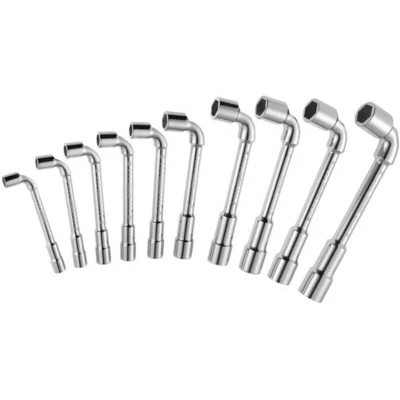 Afbeelding van EXPERT E117387 pijpsleutelset zeskant x twaalfkant met knik 8 19 mm 10 delig