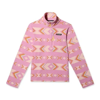 Afbeelding van Berghaus Unisex volwassen prisma bedrukt Trango HZ Fleece, Geo Aztek glanzend lila, XL