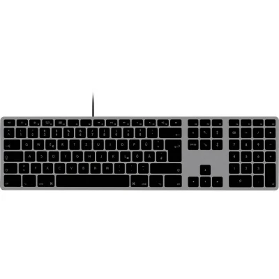 Afbeelding van Matias Wired Aluminum Keyboard Mac german QWERTZ space grey FK318B DE
