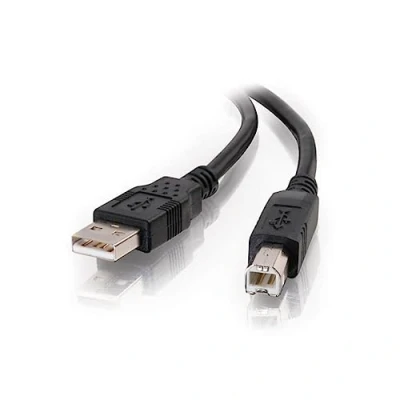 Afbeelding van C2G 1M USB printerkabel, 2.0 A naar B kabel. Compatibel met printers en scanners van HP, Epson, Brother, Samsung, Cannon alle andere A/B apparaten, Zwart
