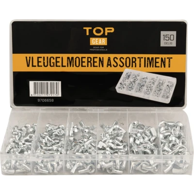Afbeelding van Vleugelmoeren ass. 150 dlg.