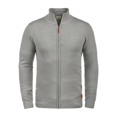 Afbeelding van BLEND Gebreid vest &#039;Norman&#039; grijs