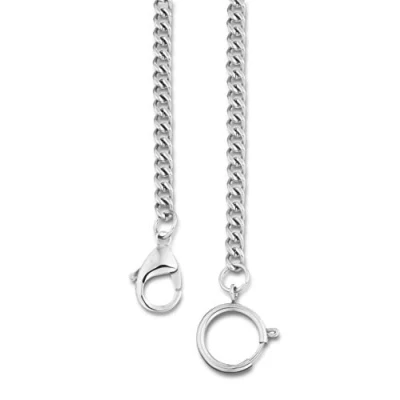 Afbeelding van PUREgrey roestvrijstalen zakhorlogeketting voor alle zakhorloges of sleutels Mesketting