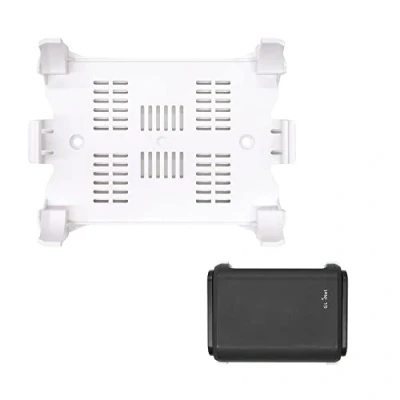 Afbeelding van GL.iNet Wifi routerhouder voor wandbevestiging met schroeven, compatibel GL A1300 (Slate Plus), SFT1200 (opaal), MT1300 (beryl) router, netwerkapparaatbeugel, eenvoudig te installeren (wit)
