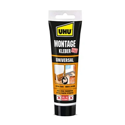 Afbeelding van UHU montagelijm universele buis, extra sterke, oplosmiddelvrije op acrylaatdispersie basis, wit, 200 g