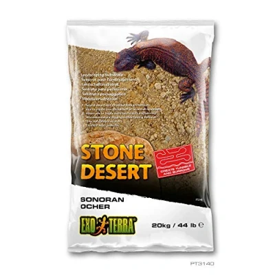 Afbeelding van Exo Terra Sonoran Ocher Stone Desert natuurlijke woestijnbodem, woestijnsubstraat, geschikt voor de vorm van rotsinformatie, tunnels en groten, 20 kg
