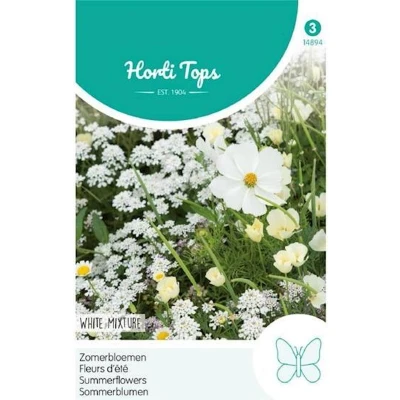 Afbeelding van Zomerbloemen Witte Tinten Buzzy