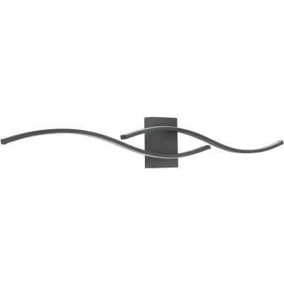 Afbeelding van Moderne Design Wandlamp 1 Lichts Zwart 105 cm Onda