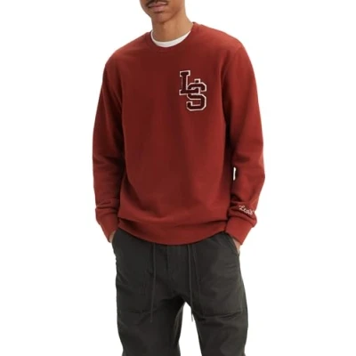 Afbeelding van Levi&#039;s THE Original CREW Sweater, Heren, Maat: XS, Fired brick