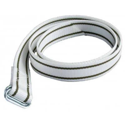 Afbeelding van Halsband nylon wit met knelgesp 130 cm