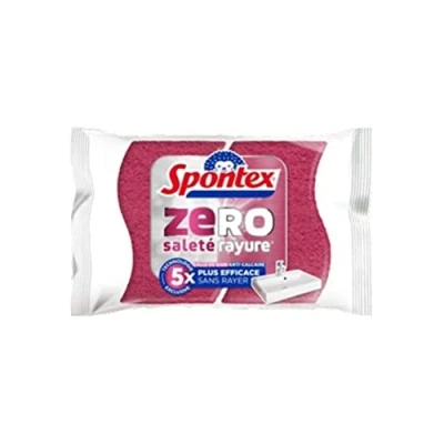 Afbeelding van Spontex Zero badspons 2 sponzen 5x effectiever zonder krassen Anti kalk