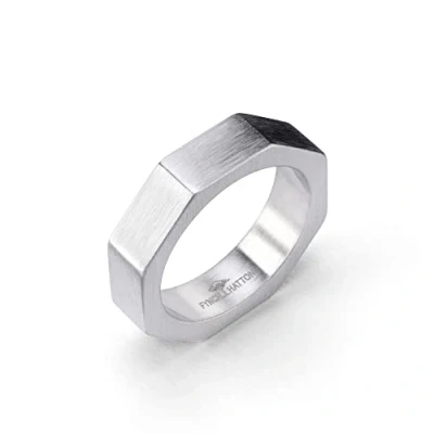 Afbeelding van Fynch Hatton Ring FHJ 0007 R 60 zilver, roestvrij staal, Geen edelsteen