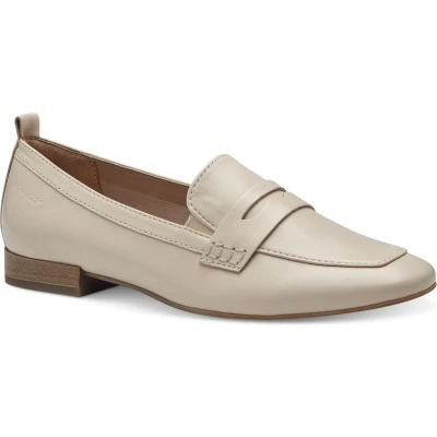 Afbeelding van Tamaris Instappers, Dames, Maat: 39, Ivory Leer