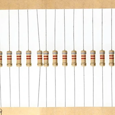 Afbeelding van HUABAN 100 Stuks 0.5 Watt 1/2W 8K2 Ohm 5% koolstoffilm Weerstand