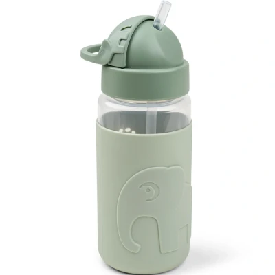 Afbeelding van Done by deer drinkfles met rietje easy grip elphee green 350ml