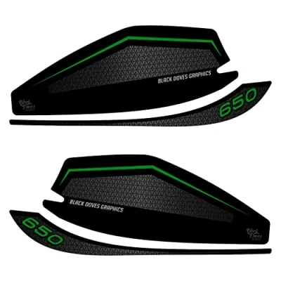 Afbeelding van met hars gecoate 3D sticker, handbescherming, compatibel Kawasaki Versys 650 2017 2020