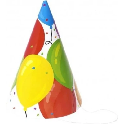 Afbeelding van Lifetime Feestmuts / Feesthoed 10,5 x 15 cm. 6 stuks