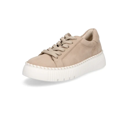 Afbeelding van Gabor Sneakers laag, Dames, Maat: 39, Caramel Veloursleer
