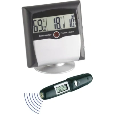 Afbeelding van TFA Dostmann MS 10 Luchtvochtigheidsmeter (hygrometer) 1 % Hrel 99 Set hygrometer + infrarood thermometer