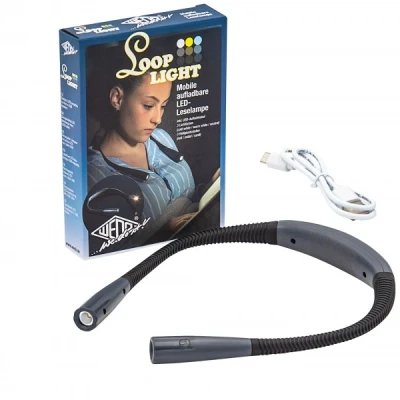Afbeelding van Looplight de mobiele LED leeslamp met 3 lichtkleuren en helderheidsniveaus, oplaadbaar via USB C