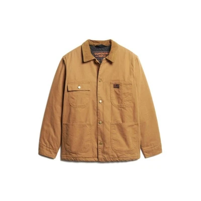 Afbeelding van Superdry Jas, Heren, Maat: XXL, Denim co tobacco brown