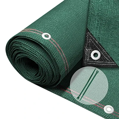 Afbeelding van VOUNOT Privacy Netting 1,8 x 10 m Tuinafscherming 230 g/m² HDPE Shading Net, 95% Rate UV bestendig, scheurbestendig windscherm met gaten en kabelbinders, groen