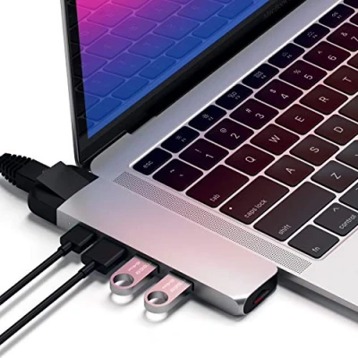 Afbeelding van Satechi USB C Pro Hub Zilver