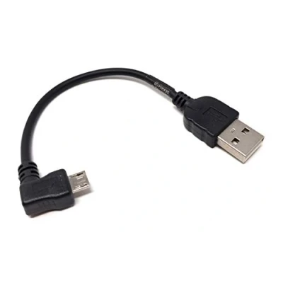 Afbeelding van Systeem S USB kabel Micro naar type A stekker hoek 10 cm