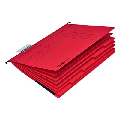 Afbeelding van Origineel Falken Multihechter UniReg. Made in Germany. Gemaakt van gerecycled karton voor DIN A4 commercieel nieten rood Blauwe Engel Personeelsdossier Personeelsmap