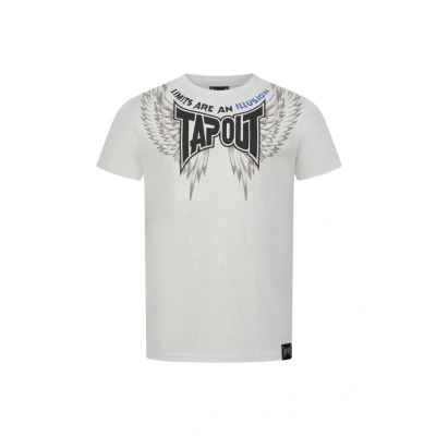 Afbeelding van Tapout Normale Passform Tillusion Tshirt print, Heren, Maat: 3XL, Light grey black blue