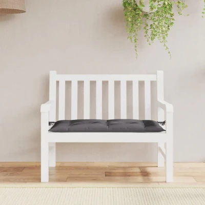 Afbeelding van Tuinbankkussen 110x50x7 cm oxford stof antracietkleurig